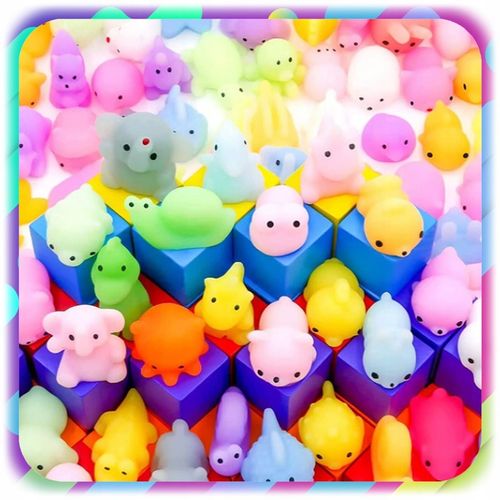 75 SZT GNIOTEK SQUISHY ANTYSTRESOWY ZABAWKA MOCHI SENSORYCZNY DLA DZIECI na Arena.pl