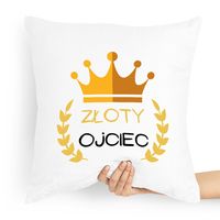 Poduszka Prezent Dla Taty Ojca Złoty Ojciec Z Nadrukiem Ze Zdjęciem Z Nadru