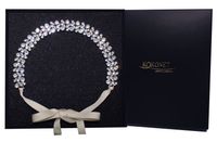 Opaska OZDOBA na włosy fale elegancki kok srebrna KOKONET 4-0145