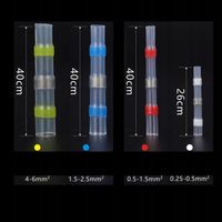 ZŁĄCZKI KOSZULKI TERMOKURCZLIWE Z CYNĄ DO KABLA 0,25-6MM 150 SZT.