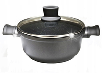 Garnek 5,9L 28cm marmurowy z pokrywką indukcja gaz