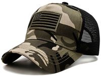 Czapka z daszkiem FLAGA USA WOJSKOWA TAKTYCZNA  KR38_Moro