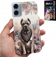 ETUI DO MOTOROLA G34 5G - PSIE RASY PSIE WZORY POKROWIEC + FOLIA