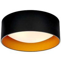 Plafon LAMPA sufitowa VERO 30443201 Kaspa okrągła OPRAWA natynkowa czarna