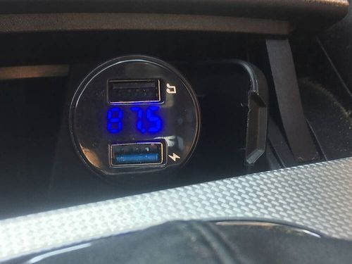Transmiter Bluetooth FM MP3 + Ładowarka Samochodowa 2x USB czarny na Arena.pl