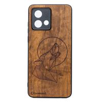 drewniane etui bewood do motorola g84 5g wilk imbuia