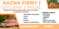 BANER OCZKOWANY reklamowy 100x50 cm różne wzory RESTAURACJA promocja Usługi