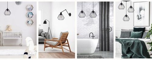 NOWOCZESNA LAMPA SUFITOWA WISZĄCA DIAMENT LOFT na Arena.pl