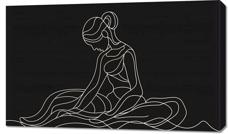 Obraz 100x60cm Pozycja Siedząca zdjęcie 1
