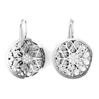 SREBRNE KOLCZYKI PRZESTRZENNE NA BIGLU SREBRO PRÓBY 925