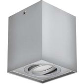Spot LAMPA sufitowa HARY 03715 Ideus metalowa OPRAWA downlight kostka cube srebrna