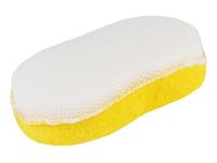 Gąbka dwustronna mikrofibra + siatka 19x11x5 cm