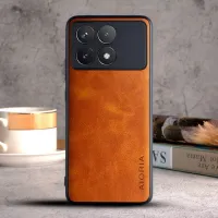 Etui AIORIA Vintage LEATHER do Xiaomi Poco X6 Pro / Redmi K70E pomarańczowy