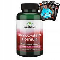 SWANSON HOMOCYSTEIN WIT B6 B12 KWAS FOLIOWY FORMUŁA NA KRĄŻENIE 120 kaps