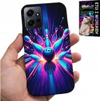 ETUI DO XIAOMI NOTE 12 4G - KRĘGLE BOWLING STRIKE POKROWIEC, PLECKI