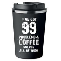 Kubek Termiczny Premium z Nadrukiem NA KAWĘ PROBLEMS COFFEE 350ml KT_094