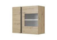 Witryna wisząca dąb artisan do salonu CARO