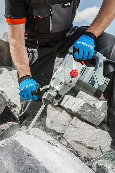 GRAPHITE MŁOT UDAROWY SDS+ 1500W 58G862 4,5J WALIZKA OSPRZĘT DŁUTO WIERTŁO zdjęcie 4