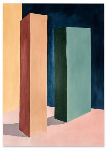 Plakat kompozycja geometryczna 21x29,7 cm A4 na Arena.pl