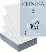 Ulotki A6 reklamowe firmowe 1000 szt projekt w cenie KLINIKA WETERYNARYJNA
