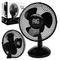 WIATRAK WENTYLATOR BIURKOWY STOJĄCY OBROTOWY OSCYLACJA CICHY i MOCNY 23W