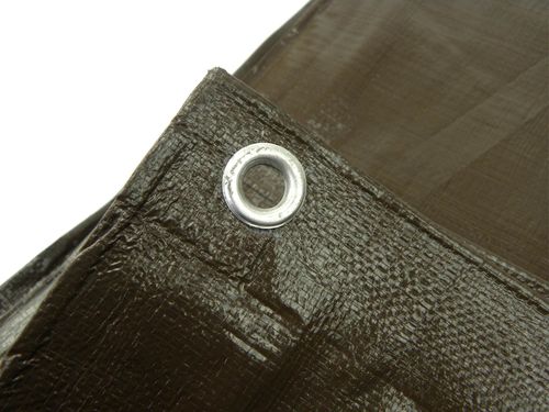 PLANDEKA UNIWERSALNA WZMACNIANA MEGA GRUBA 12x15 M BRĄZOWA G70772 200 g/mkw na Arena.pl