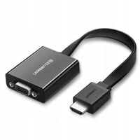 Ugreen adapter przejściówka HDMI - VGA micro USB / audio 3,5 mm mini jack