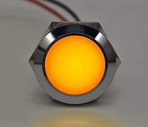 Lampka kontrolna deski rozdzielczej LED kolory 22mm Pomarańczowy na Arena.pl