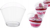 Pojemniki pucharki na desery deserki do deserów FALOWANE 120ml 50sztuk