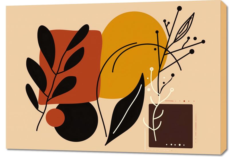 Obraz 100x70cm Ciepłe Kontury zdjęcie 1