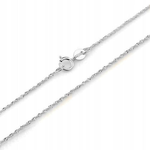 Łańcuszek srebro pr. 925 Naszyjnik Damski Srebrny SINGAPUR 50 cm x 2 mm na Arena.pl