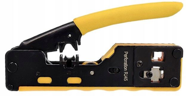 ZACISKARKA WTYKÓW PRZELOTOWYCH RJ45 KAT.5E KAT.6 KAT.6A KAT.7 PASS THROUGH zdjęcie 2