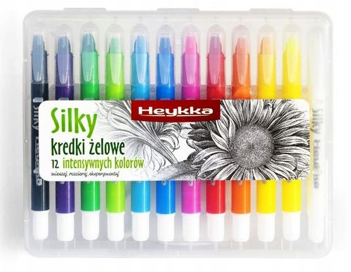 Kredki Żelowe Silky 12Kol. Heykka 2644 na Arena.pl