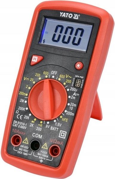 MIERNIK CYFROWY ELEKTRYCZNY MULTIMETR TEST BATERII LCD zdjęcie 10