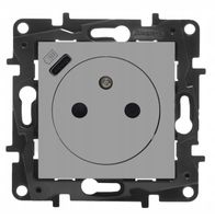 2 x 2 x GNIAZDO ŁADOWARKA USB LEGRAND NILOE STEP ALUMINIUM