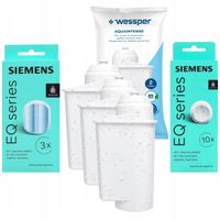 3x Wessper filtr do ekspres Siemens EQ + 2x oryginalne tabletki Siemens TZ