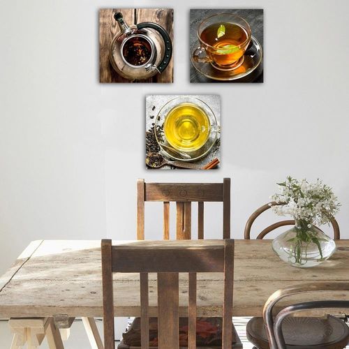 Obraz 3 części Deco Panel, Trzy herbaty 60x20 na Arena.pl