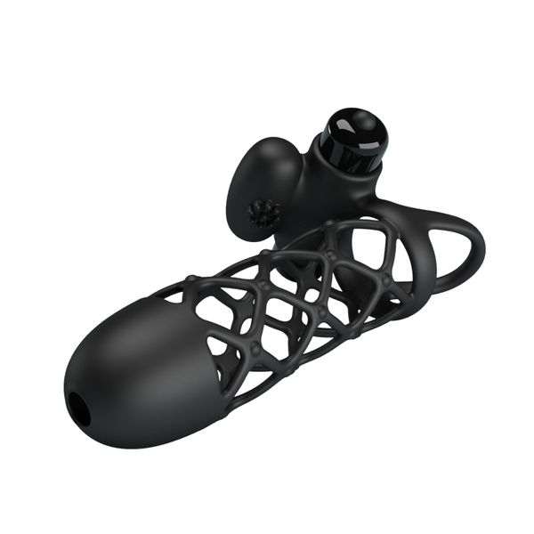 PRETTY LOVE -PENIS SLEEVE I, 10 vibration functions zdjęcie 4