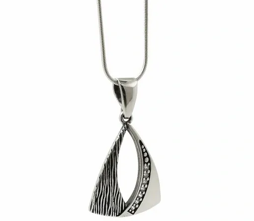 KOMPLET BIŻUTERII SREBRNEJ 925 AŻUROWY CYRKONIE SWAROVSKI + GRAWER GRATIS zdjęcie 2