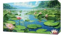 Obraz 50x30cm Sielankowy Staw Lilii