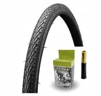 Opona rowerowa trekking 700x42c KENDA EUROTREK + DĘTKA AV zawór samochodowy