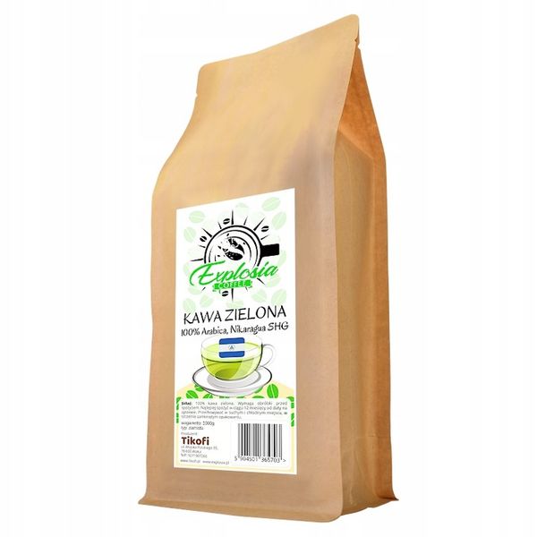 Kawa ZIELONA ziarno do palenia Nikaragua SHG 1kg zdjęcie 1