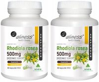 ALINESS Rhodiola Rosea 500mg różeniec górski STRES KONCENTRACJA PAMIĘĆ 2x60