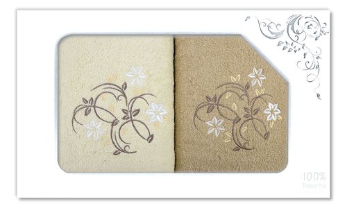 Komplet Ręczników Na Prezent 2 Częściowy Haft Wz-19390 na Arena.pl
