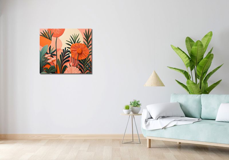 Obraz 70x60cm Koralowy Ogród zdjęcie 2