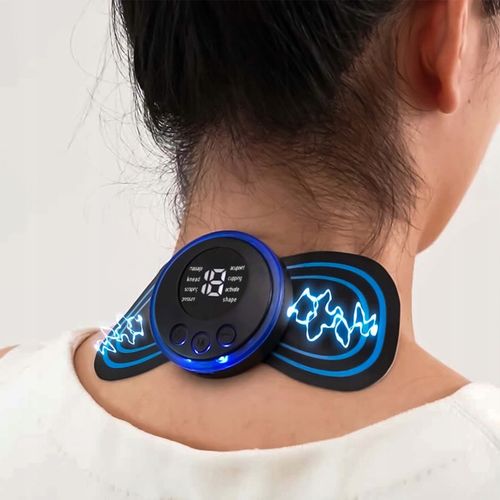 MASAŻER ELEKTROSTYMULATOR SZYI KARKU MIĘŚNI BRZUCHA EMS 8 TRYBÓW USB PILOT na Arena.pl