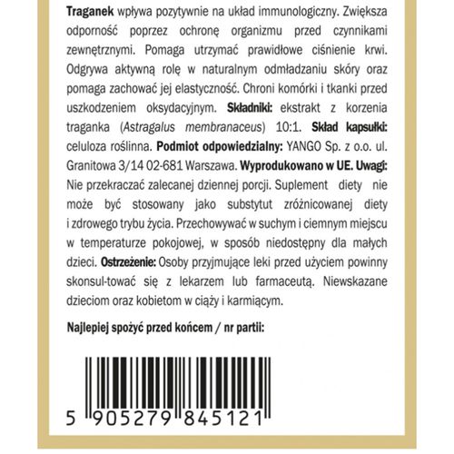 Yango TRAGANEK 100 kapsułek na Arena.pl