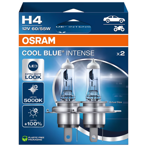 Żarówki Osram H4 Cool Blue Intense Next Generation 5000K Białe Xenon Look na Arena.pl