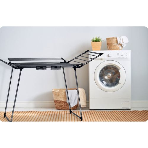 Suszarka na pranie stojąca rozkładana Lina 22 mb czarna na Arena.pl
