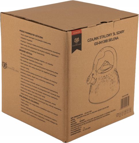 CZAJNIK tradycyjny Z GWIZDKIEM DUŻY 3 l INDUKCJA GAZ GEOMETRYCZNY WZÓR na Arena.pl